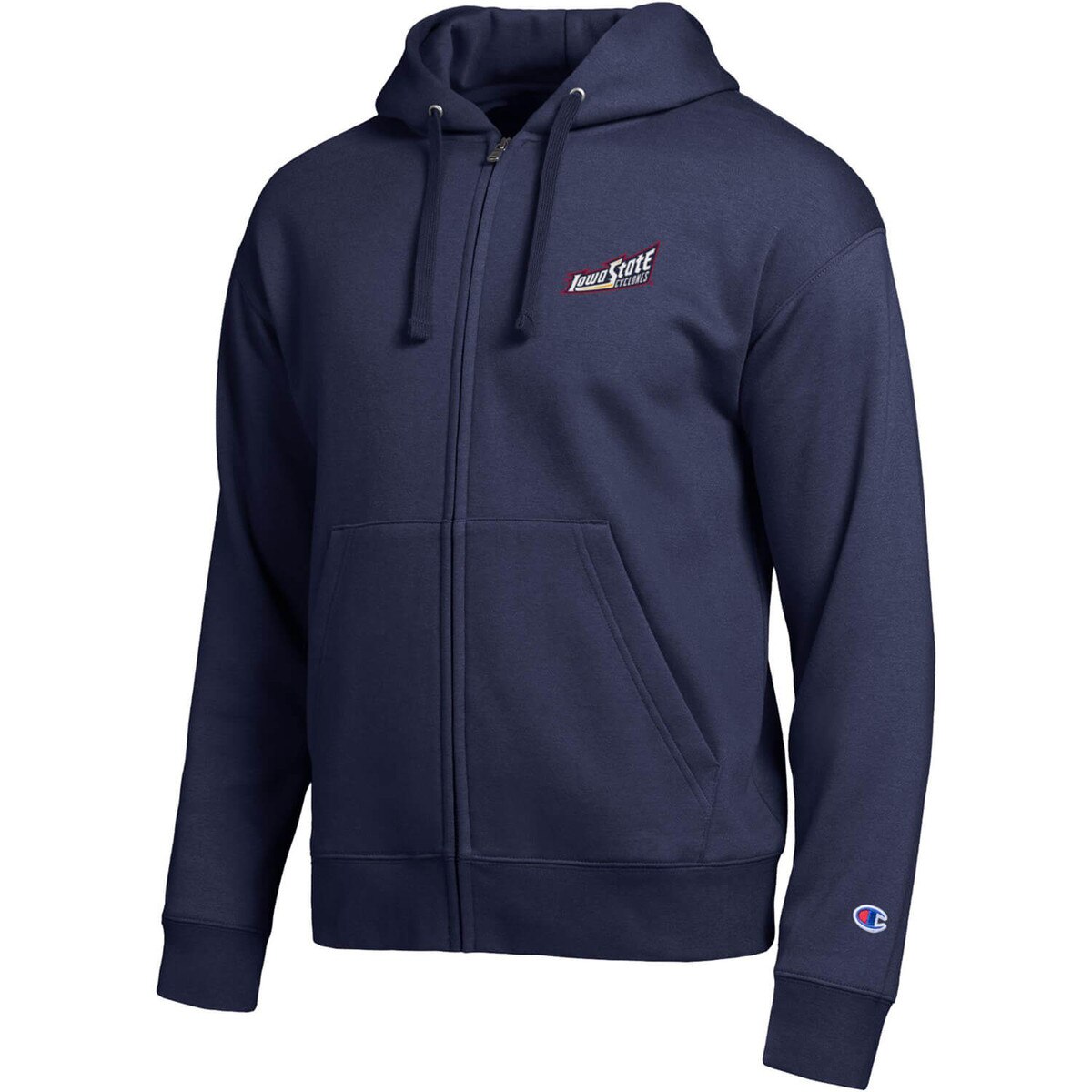 Champion Spirit Collection Cyclones Navy Full Zip front vendor image